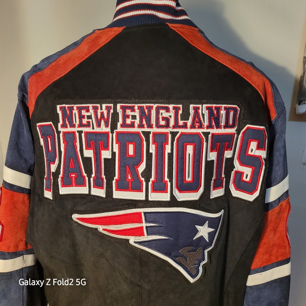 Mens Patriots Vintage Suede Jacket Size LG